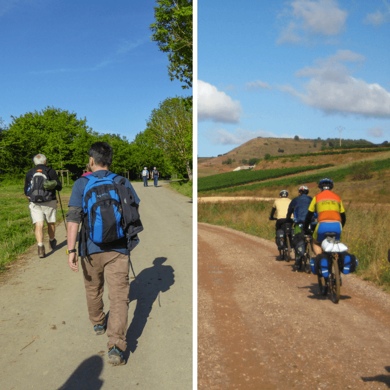 walking or cycling