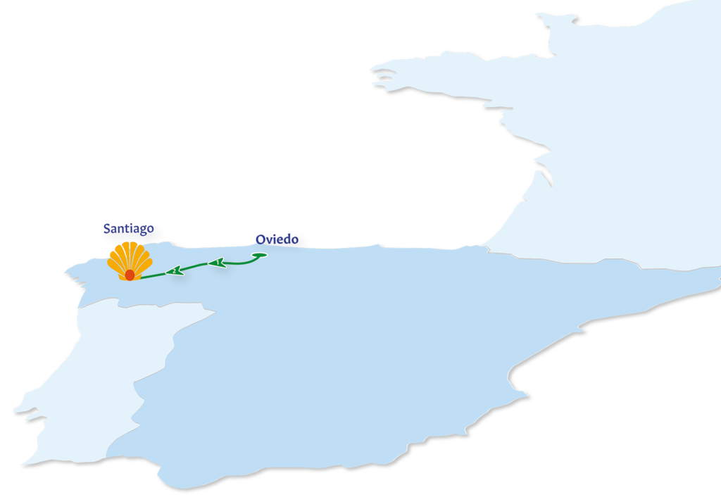 Camino Primitivo Route Map