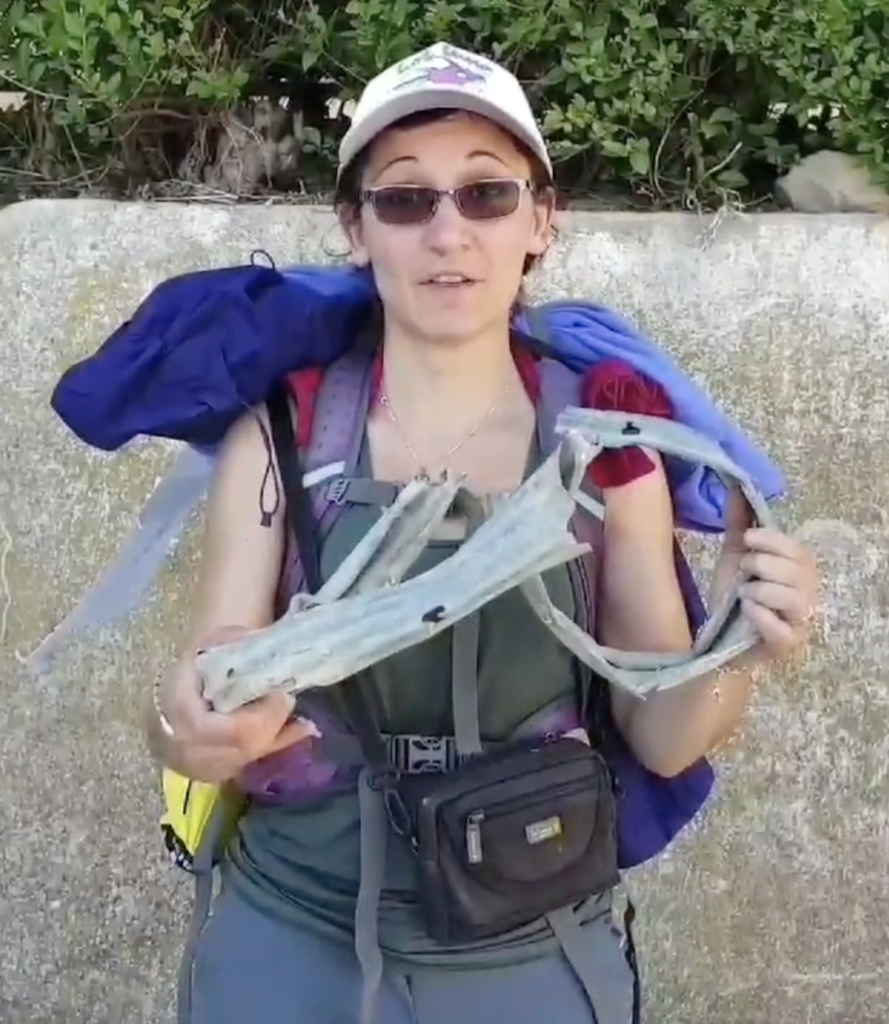 there were some weird pieces of plastic and rubbish on the camino