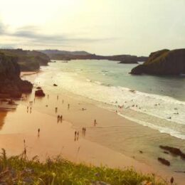 a picture of a beach
